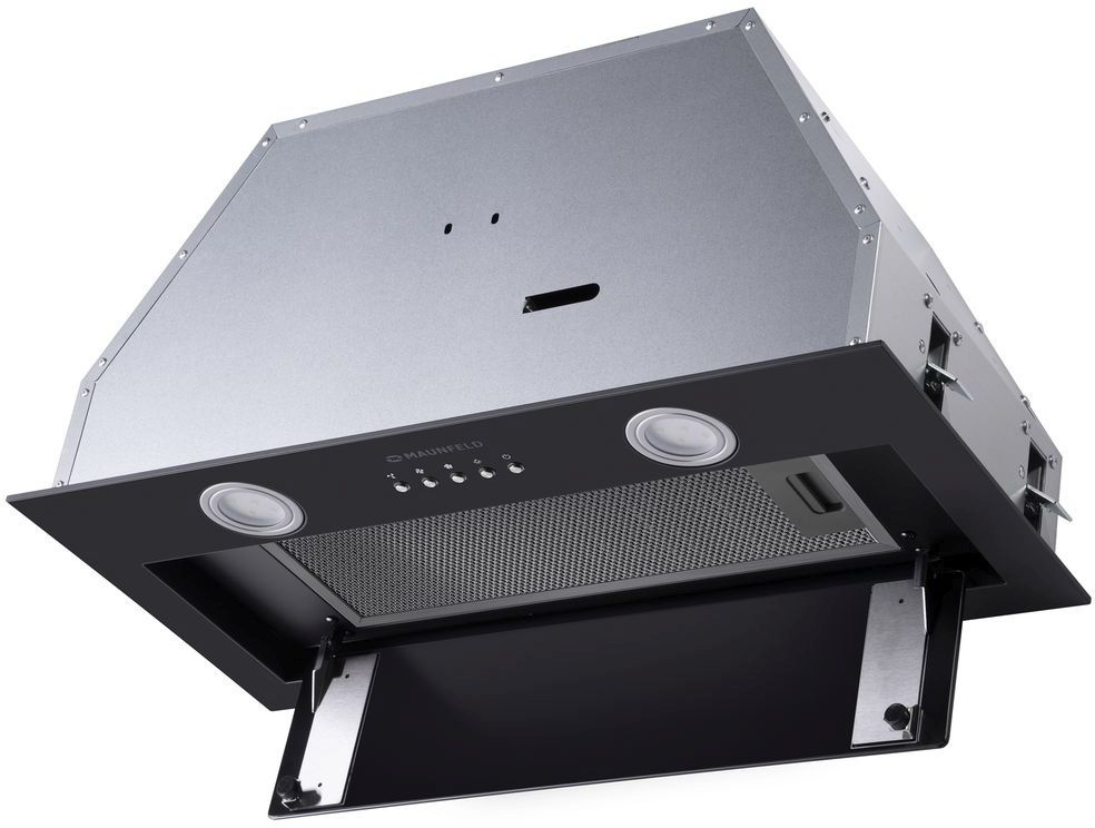 Вытяжка полновстраиваемая MAUNFELD TRAPEZE 601GG черный стекло