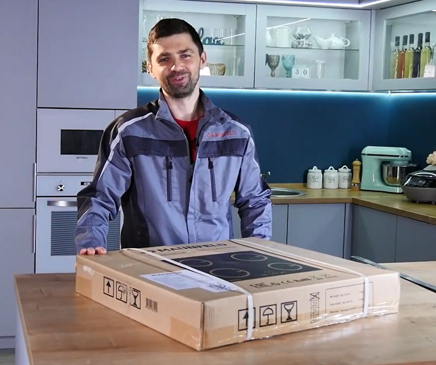 Видеообзор как установить индукционную варочную панель в столешницу