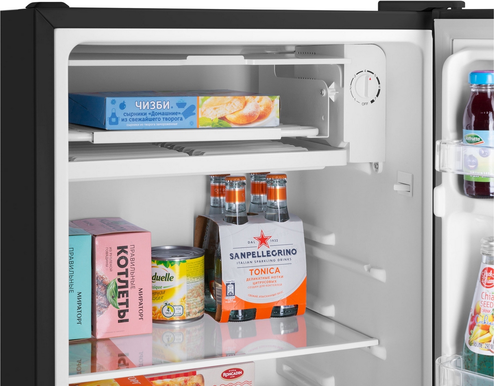 Обзор однокамерного холодильника MAUNFELD MFF83B цвет чёрный