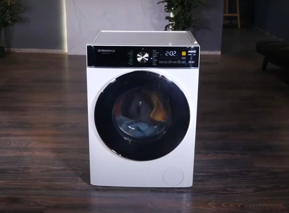 Видеообзор на стиральную машину c сушкой и инвертором MAUNFELD MFWD14106WH03