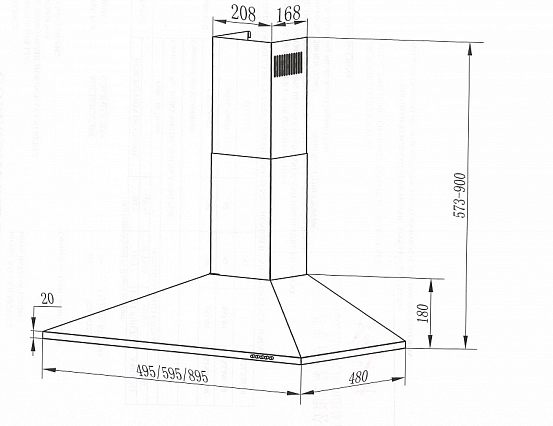 Вытяжка Maunfeld CORK 60 черный preview 14