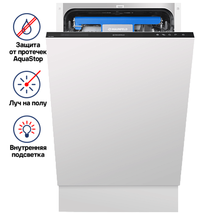 Встраиваемая посудомоечная машина Maunfeld MLP-08 IM preview 3