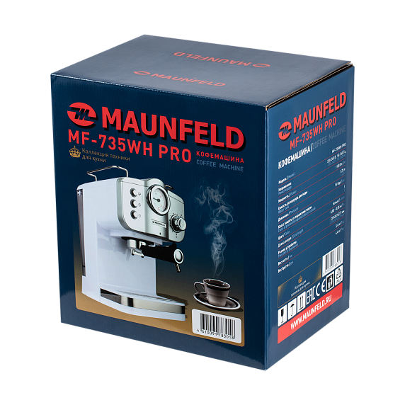 Кофемашина Maunfeld MF-735WH PRO preview 14