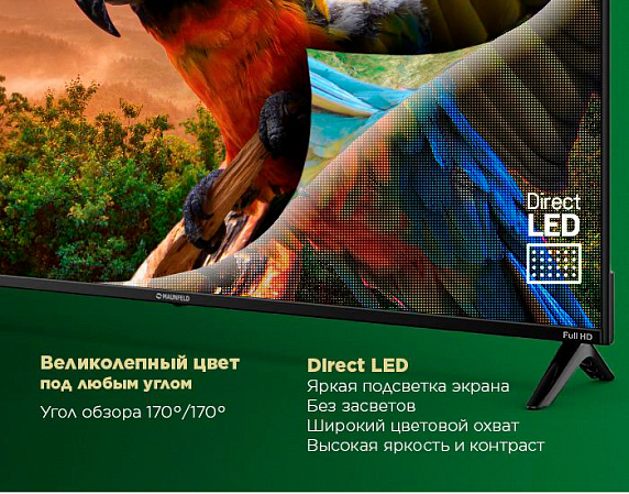 Телевизор Maunfeld MLT43FSD02, Full HD, Android TV, 43" preview 16