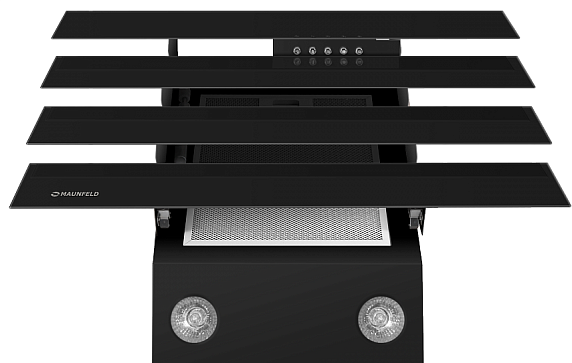 Вытяжка Maunfeld CASCADA QUART 60 BLACK preview 2