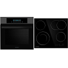 Комплект Maunfeld варочная панель CVCE594SMDBK + духовой шкаф AEOD6063G1