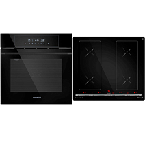 Комплект Maunfeld варочная панель CVI594SB2BKA Inverter + духовой шкаф AEOD60103B2