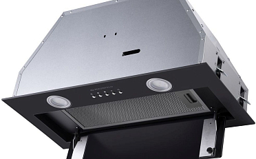 Вытяжка полновстраиваемая MAUNFELD TRAPEZE 601GG черный стекло