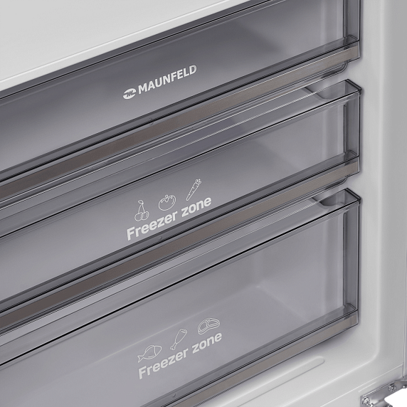 Встраиваемый холодильник Maunfeld MBF19369NFWGR Lux Inverter preview 15