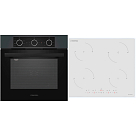 Комплект Maunfeld варочная панель CVI604EXWH + духовой шкаф AEOF6060G1