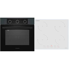 Комплект Maunfeld варочная панель CVI604EXWH + духовой шкаф AEOF6060G1