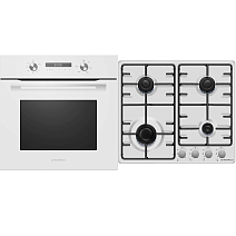 Комплект Maunfeld варочная панель EGHE.64.3STS-EW + духовой шкаф MOGM703W