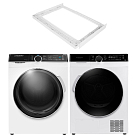 Комплект Maunfeld стиральная машина MFWM1510WH06 + сушильная машина MFDM1410WH07 + соединительный элемент WM-SK03