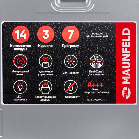 Посудомоечная машина Maunfeld MLP60230 Light Beam Inverter Wi-Fi preview 14