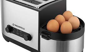 Готовим кабачок в тостере на пару! Обзор тостера Maunfeld MF 820S с функцией пароварки