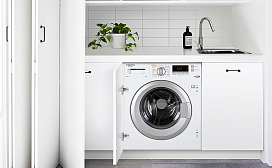 Встраиваемая стиральная машина с сушкой и инвертором MAUNFELD MBWM1486S