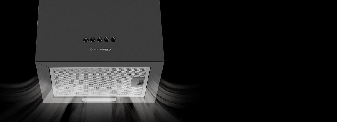 Установка вытяжки Maunfeld Box Push 40 черный