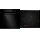 Комплект Maunfeld варочная панель CVCE593STBK LUX + духовой шкаф EOEF.766B2