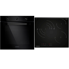 Комплект Maunfeld варочная панель CVCE593STBK LUX + духовой шкаф EOEF.766B2