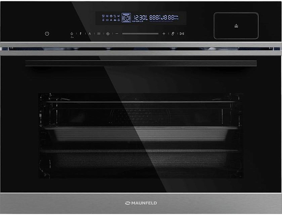 Компактный духовой шкаф с паром Maunfeld MCMO5016STGB preview 1