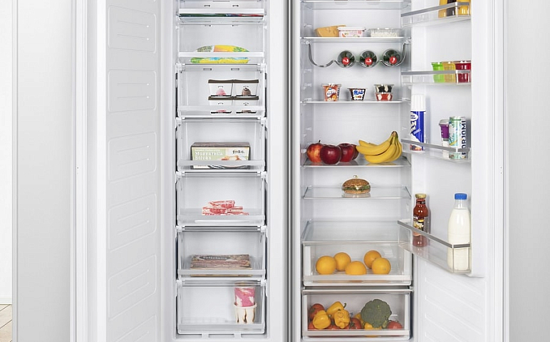 Видеообзор как установить встраиваемый холодильник