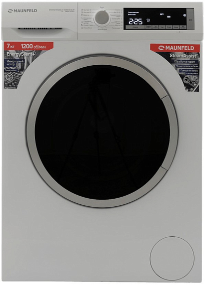 Стиральная машина Maunfeld MFWM127WH200 ST INVERTER SLIM preview 2