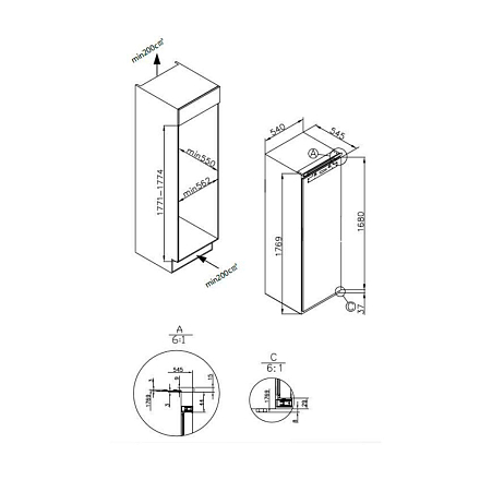 Встраиваемая холодильная камера Maunfeld MBL177SW preview 15