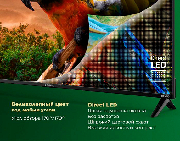 Телевизор Maunfeld MLT55USD02, 4K Ultra HD, Android TV, 55" preview 18