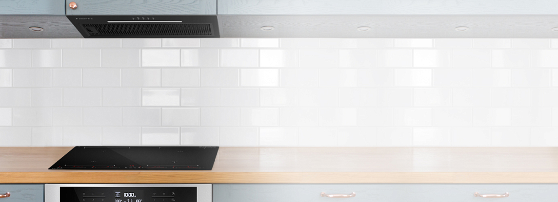 Установка вытяжки Maunfeld TRAPEZE 603EM черный