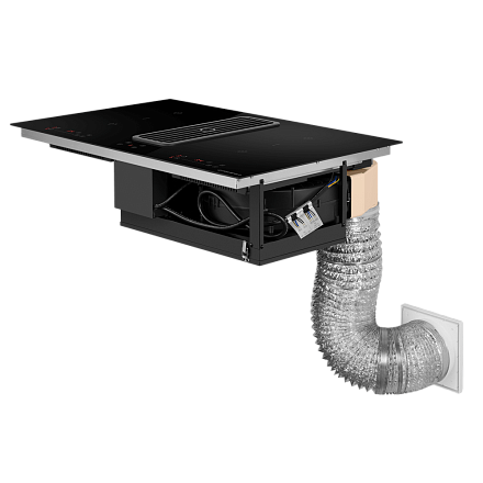 Индукционная варочная панель с интегрированной вытяжкой Maunfeld AVSI804SBH preview 5