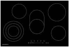 Электрическая варочная панель Maunfeld EVCE.775.SM.T-BK
