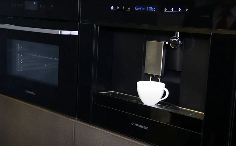 Обзор кофемашины MAUNFELD AMCM1503B и духового электрического шкафа MAUNFELD AMCO458GB