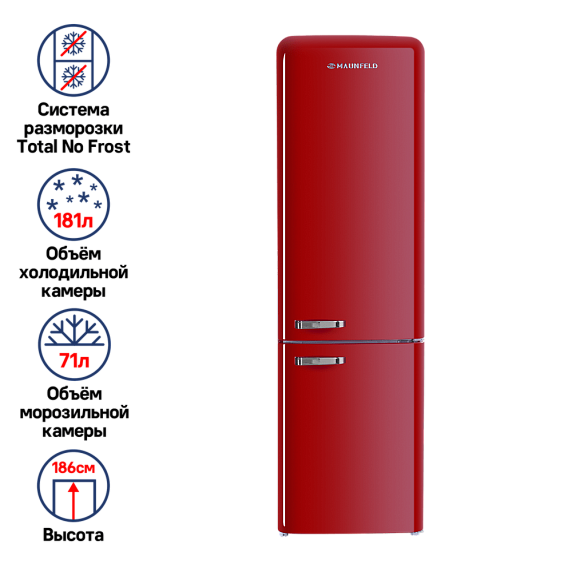 Холодильник Maunfeld MFF186NFRR preview 5
