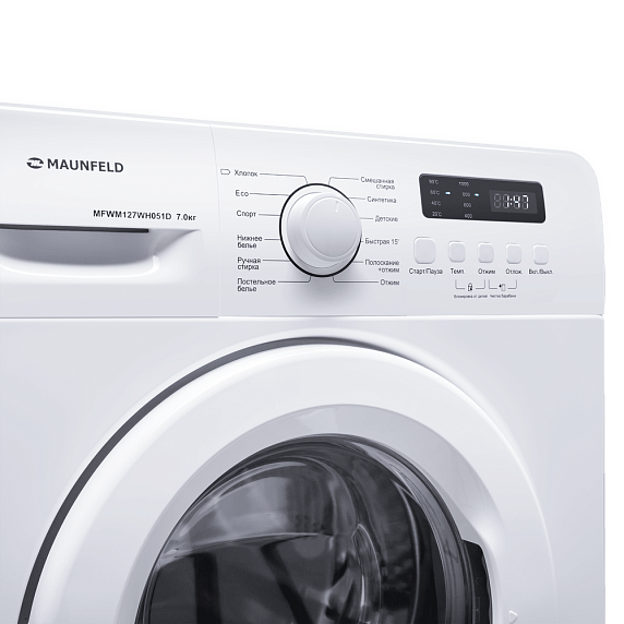 Стиральная машина Maunfeld MFWM127WH051D preview 5