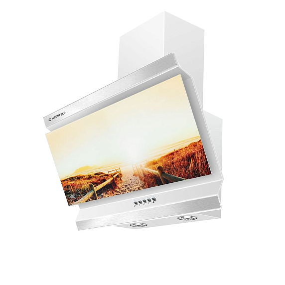 Стекло к вытяжке Maunfeld BERFORD 60 с декором «Перцы» на чёрном фоне preview 2