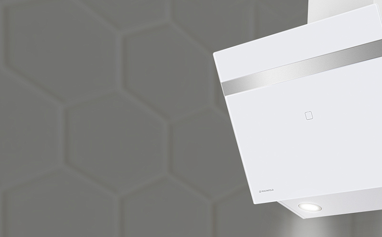 Установка вытяжки Maunfeld Medway 60 белый\вставка сатин