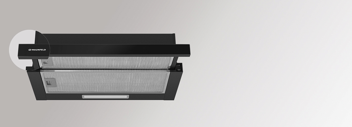 Установка вытяжки Maunfeld CLYDE 50 BLACK Gl