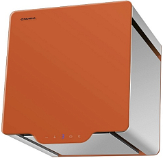 Вытяжка Maunfeld BOX QUADRO 40 нержавейка/оранжевое стекло