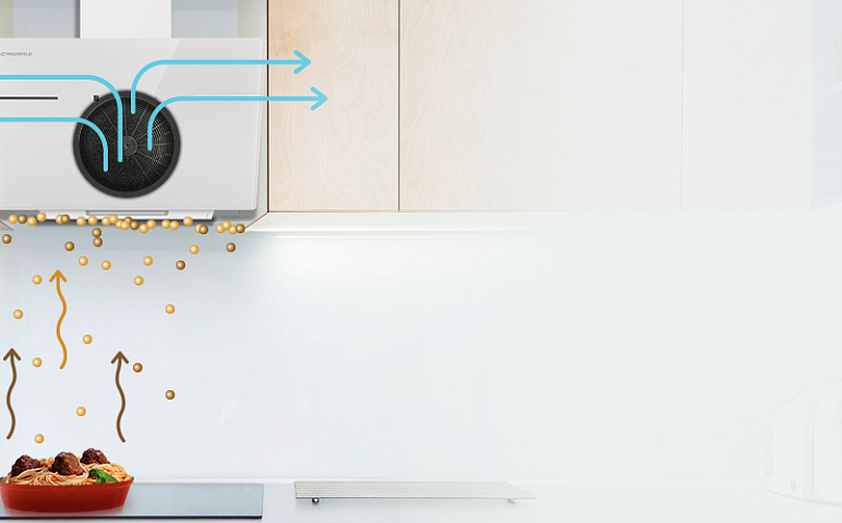 Установка вытяжки Maunfeld Astro 60 белое стекло