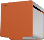 Вытяжка Maunfeld BOX QUADRO 40 нержавейка/оранжевое стекло