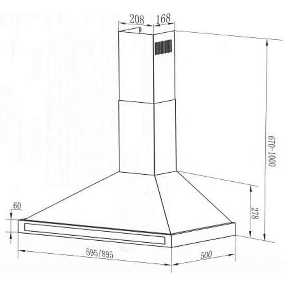 Вытяжка Maunfeld CORK Plus 90 нержавеющая сталь preview 15