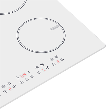 Индукционная варочная панель Maunfeld CVI594WH preview 4