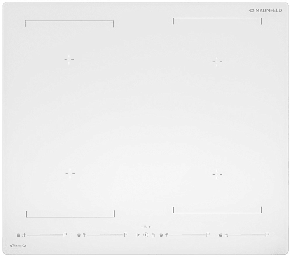 Комплект Maunfeld варочная панель CVI604SBEXWH Inverter + духовой шкаф EOEH.5811W + микроволновая печь MBMO.20.8GW + вытяжка MZR 60 белое стекло preview 3