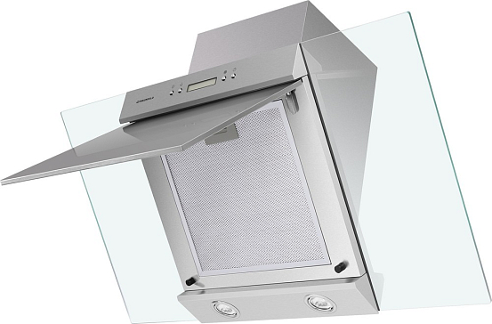 Вытяжка Maunfeld Gloria 90 нержавеющая сталь/прозрачное стекло фото 3 Вытяжка Maunfeld Gloria 90 нержавеющая сталь/прозрачное стекло preview 3
