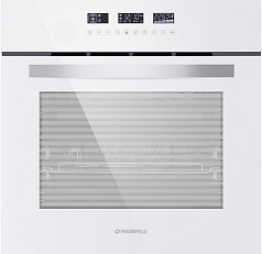Комплект Maunfeld варочная панель CVI604SBEXWH Inverter + духовой шкаф EOEH.5811W + вытяжка MZR 60 белое стекло