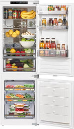 Встраиваемый холодильник Maunfeld MBF17754NFWHGR LUX Inverter