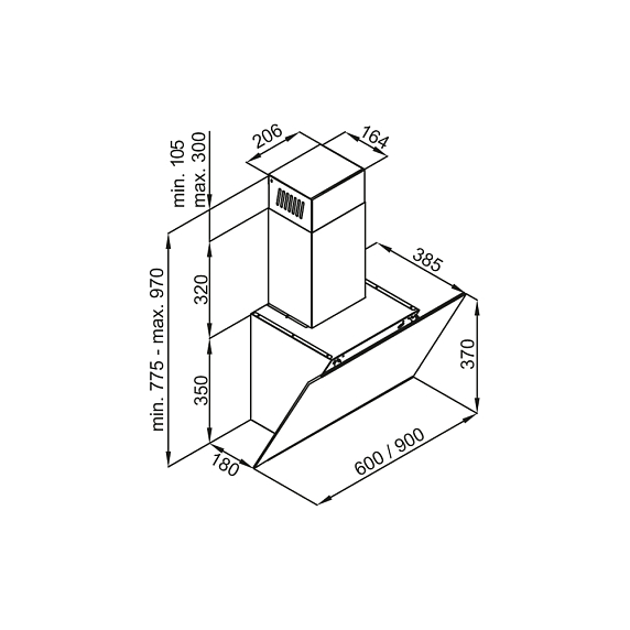 Вытяжка Maunfeld Aurora 90 черный матовый preview 16