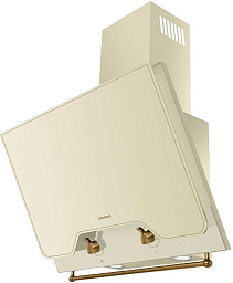 Вытяжка Maunfeld RETRO QUADR 60 бежевое стекло