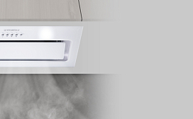 Установка вытяжки Maunfeld TRAPEZE 601GG белый