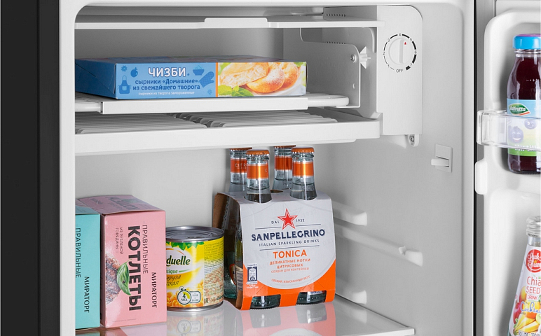 Обзор однокамерного холодильника MAUNFELD MFF83B цвет чёрный